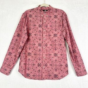 Reyn Spooner Long Sleeve Hawaiin Button Up Size Medium Tailored Fit Bandana